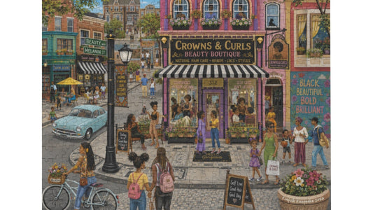 Crowns and Curls | 500-Piece Wooden Jigsaw Puzzle