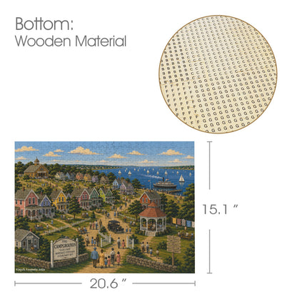 The Campgrounds | 500-Piece Martha’s Vineyard Wooden Puzzle