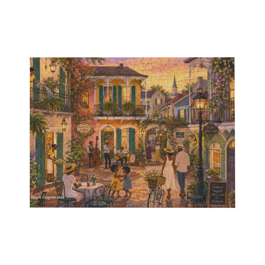 Summer Creole Sunset | 500-Piece New Orleans Louisiana Wooden Puzzle