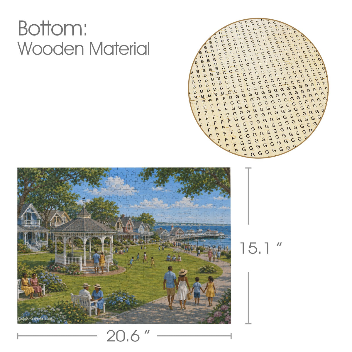 Summer on the Green | Oak Bluffs Martha’s Vineyard Puzzle