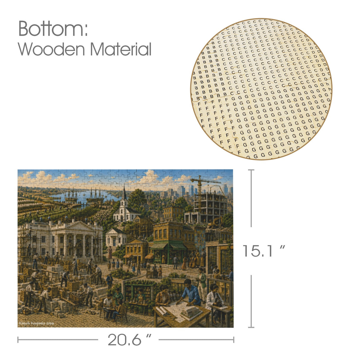 We Built It | Black American History 500-Piece Wooden Puzzle
