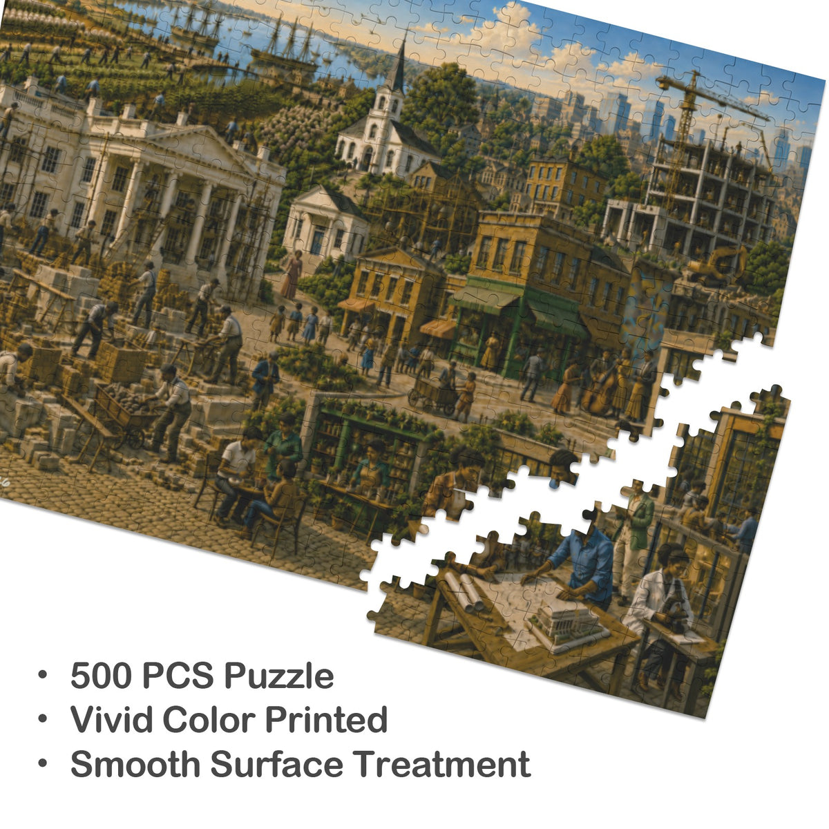 We Built It | Black American History 500-Piece Wooden Puzzle
