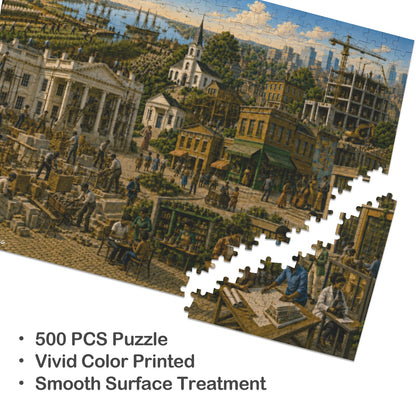 We Built It | Black American History 500-Piece Wooden Puzzle