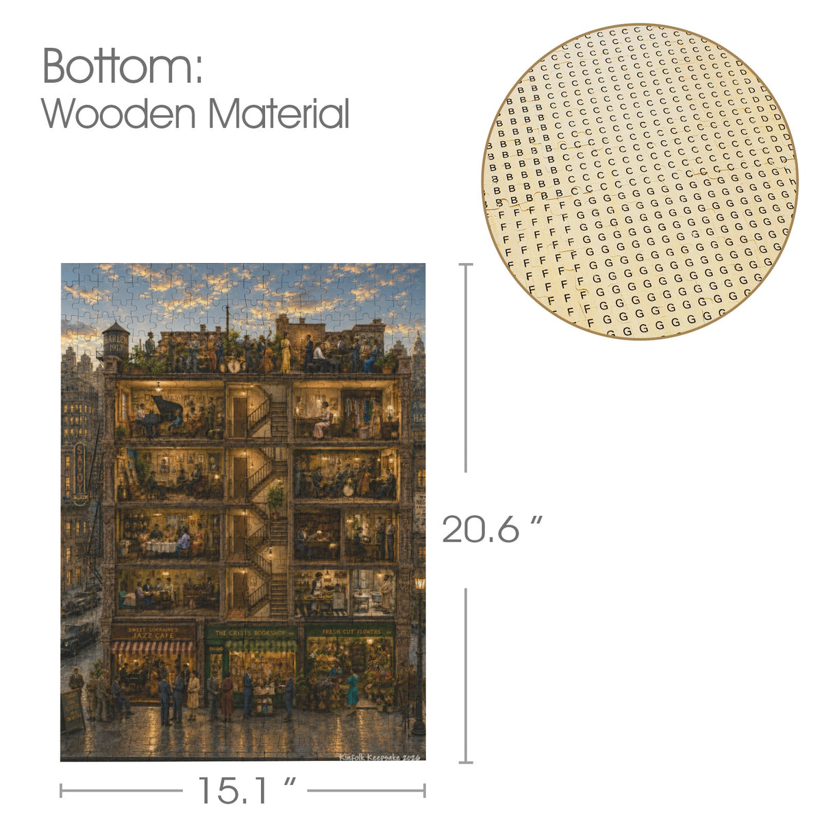 A Great Evening in Harlem – 500-Piece Wooden Puzzle