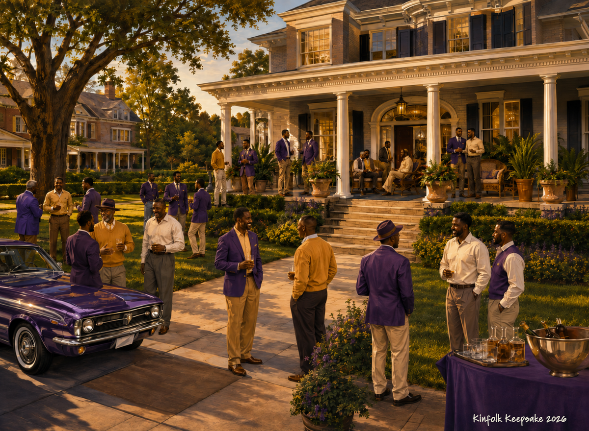 Purple & Gold on the Yard | 500-Piece Wooden Puzzle