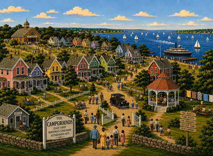 The Campgrounds | 500-Piece Martha’s Vineyard Wooden Puzzle