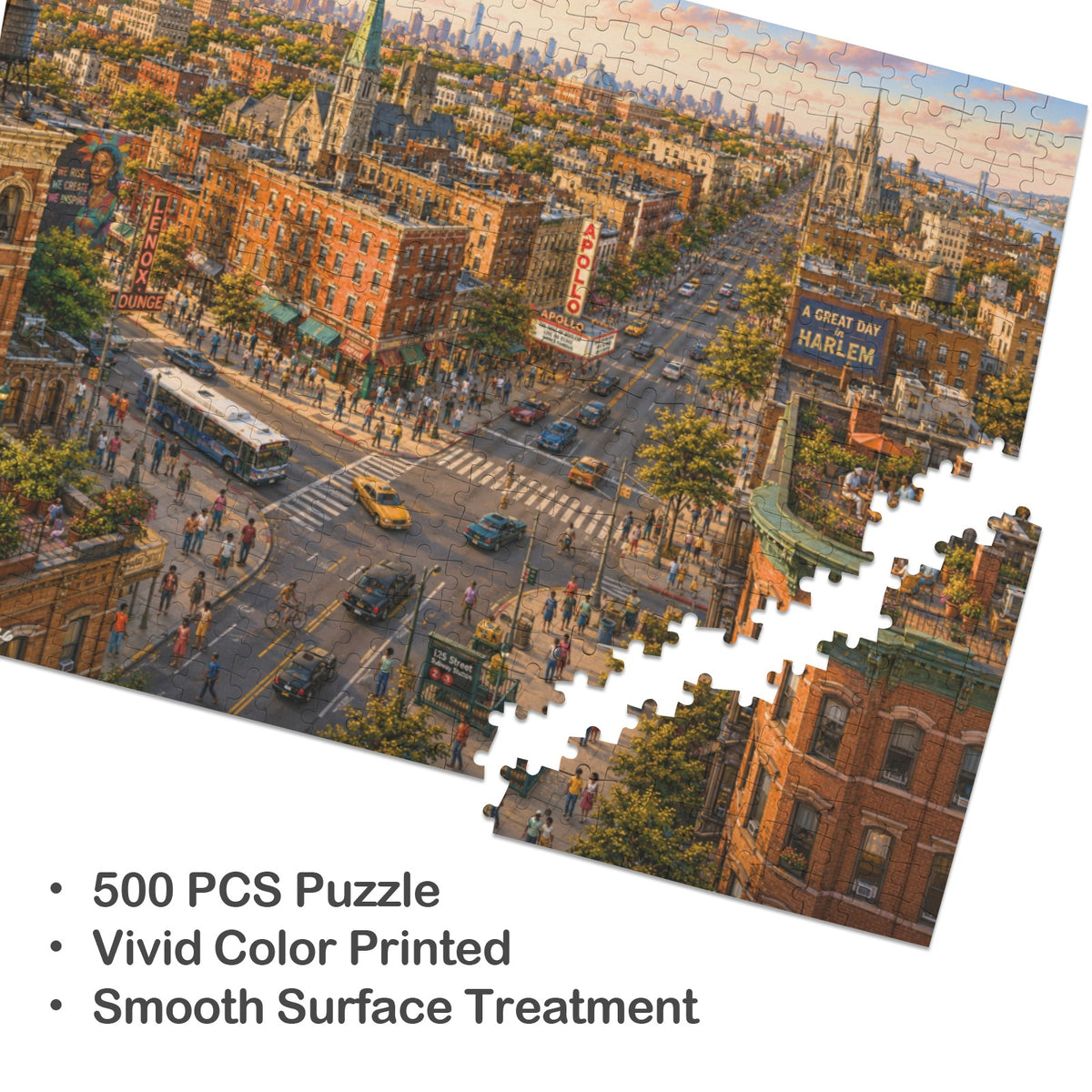 Harlem, Always | 500-Piece Harlem New York Wooden Puzzle