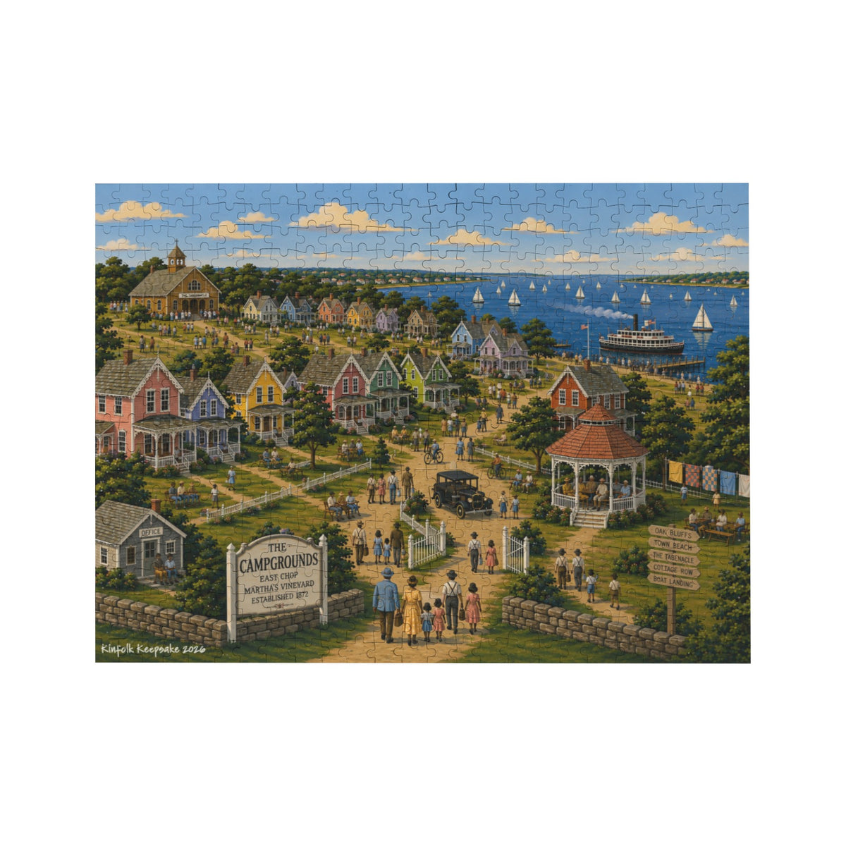 The Campgrounds | 500-Piece Martha’s Vineyard Wooden Puzzle